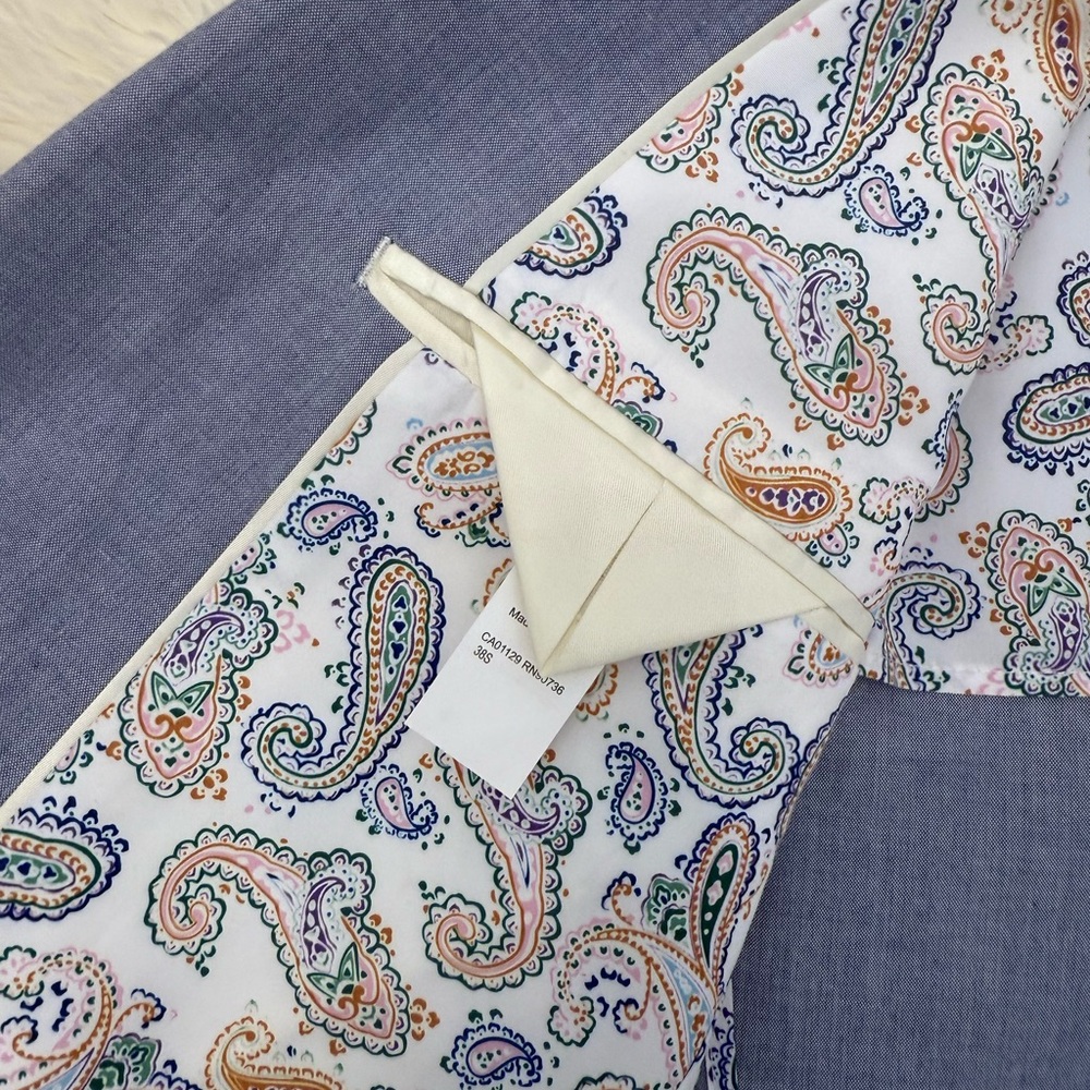 TALLIA Heathered Blue Two-Button Sport Coat - Picture 3 of 3
